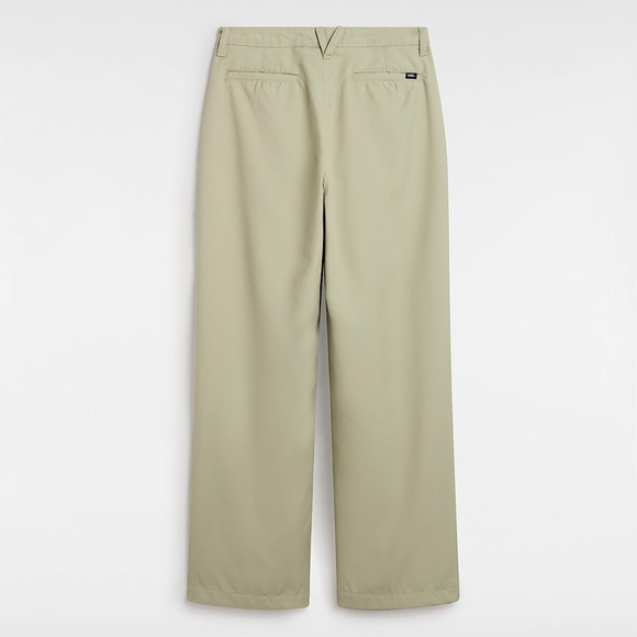 Vans Alder Relaxed Wide Leg High Rise Pleated Pants in tan- NWT size 34 - Picture 4 of 11